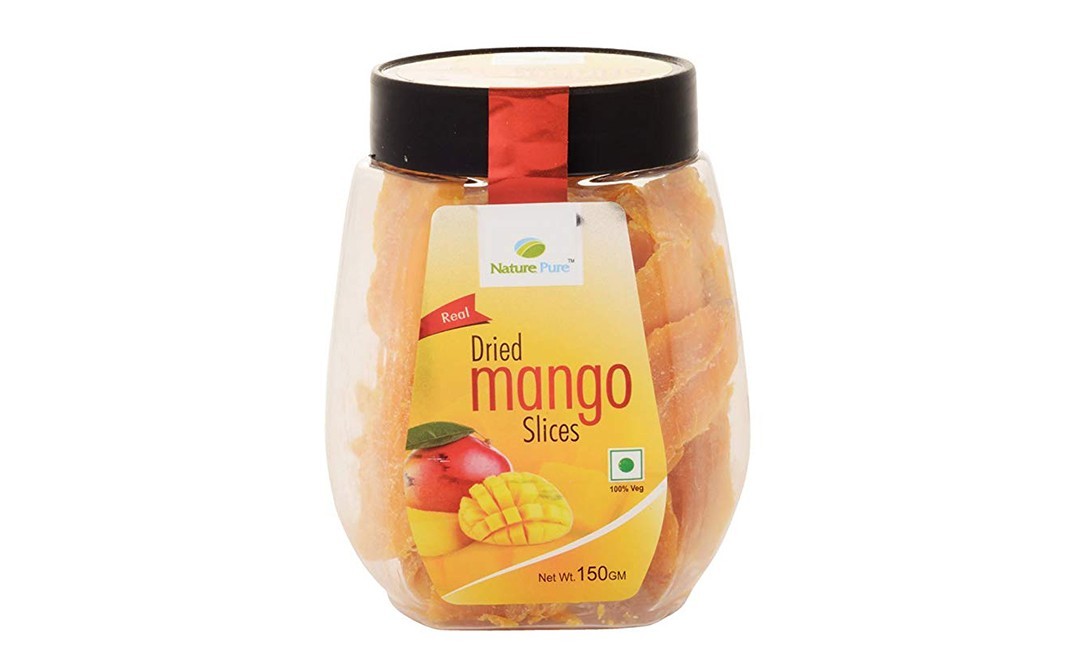 Nature Pure Real Dried Mango Slices    Plastic Jar  150 grams